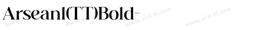 Arseanl(TT)Bold字体转换