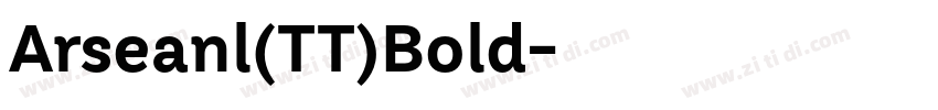 Arseanl(TT)Bold字体转换