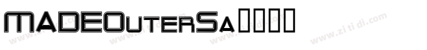 MADEOuterSa字体转换