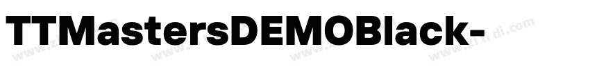 TTMastersDEMOBlack字体转换