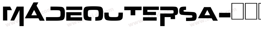 MADEOuterSa字体转换