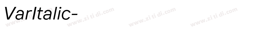 VarItalic字体转换