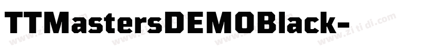 TTMastersDEMOBlack字体转换