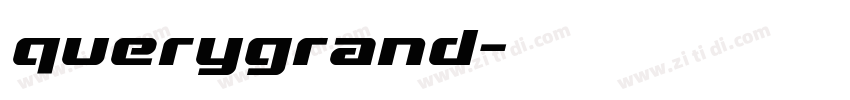 querygrand字体转换