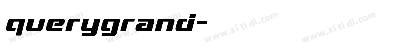 querygrand字体转换