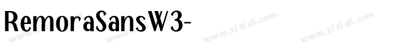 RemoraSansW3字体转换