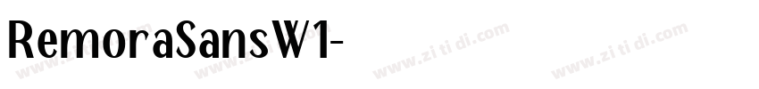RemoraSansW1字体转换