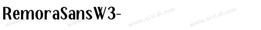 RemoraSansW3字体转换
