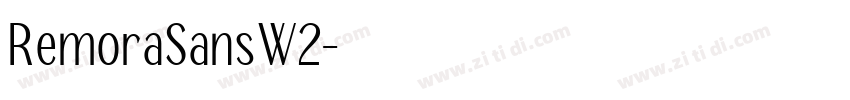 RemoraSansW2字体转换
