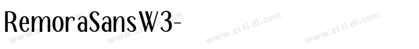 RemoraSansW3字体转换