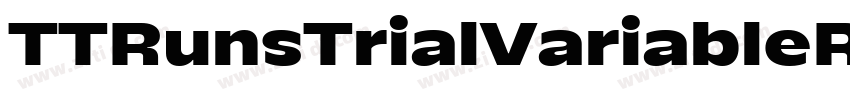 TTRunsTrialVariableR字体转换