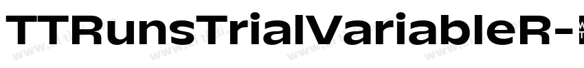 TTRunsTrialVariableR字体转换