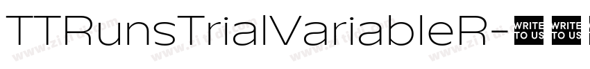 TTRunsTrialVariableR字体转换