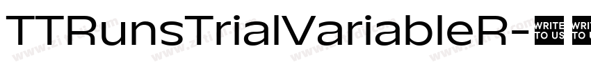 TTRunsTrialVariableR字体转换