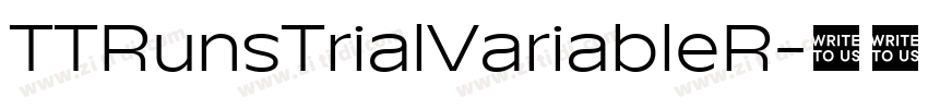 TTRunsTrialVariableR字体转换
