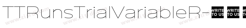 TTRunsTrialVariableR字体转换