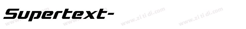 Supertext字体转换
