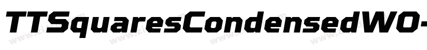 TTSquaresCondensedW0字体转换