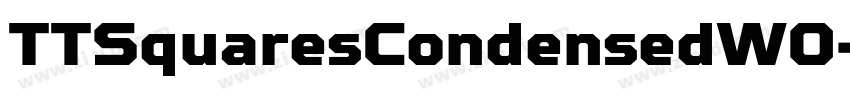 TTSquaresCondensedW0字体转换