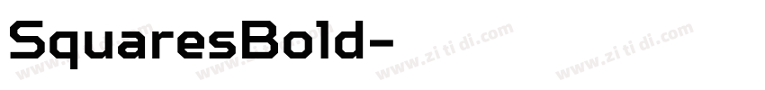SquaresBold字体转换