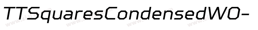 TTSquaresCondensedW0字体转换