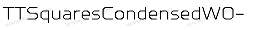 TTSquaresCondensedW0字体转换