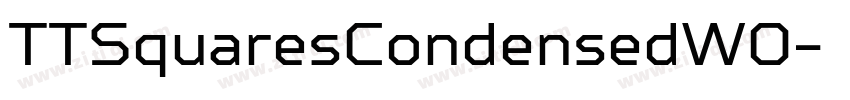TTSquaresCondensedW0字体转换