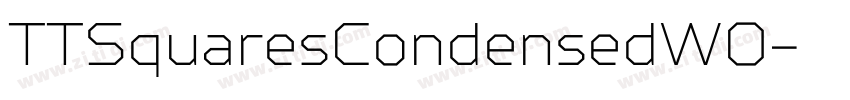 TTSquaresCondensedW0字体转换