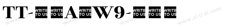 TT-ポルA体W9字体转换