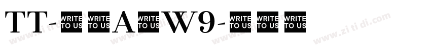 TT-ポルA体W9字体转换