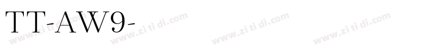 TT-ポルA体W9字体转换