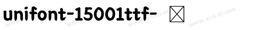 unifont-15001ttf字体转换