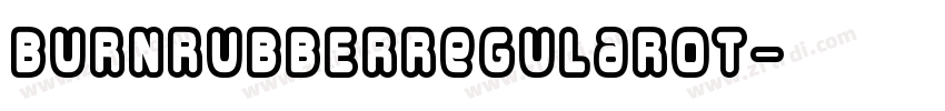 BURNRUBBERRegularot字体转换