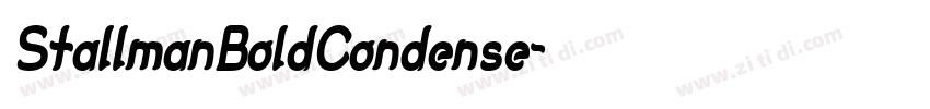 StallmanBoldCondense字体转换