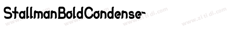 StallmanBoldCondense字体转换