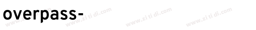 overpass字体转换