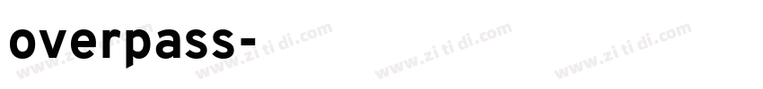 overpass字体转换