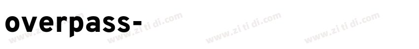 overpass字体转换