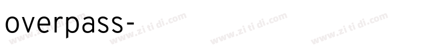 overpass字体转换