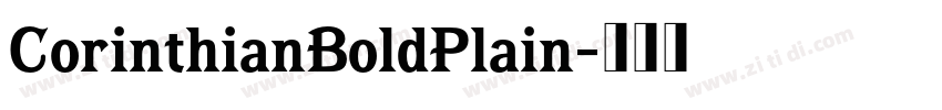 CorinthianBoldPlain字体转换