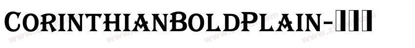 CorinthianBoldPlain字体转换
