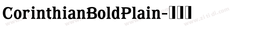 CorinthianBoldPlain字体转换