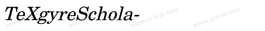 TeXgyreSchola字体转换 TeXgyreSchola字体转换