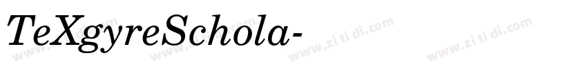 TeXgyreSchola字体转换 TeXgyreSchola字体转换