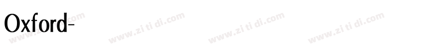 Oxford字体转换