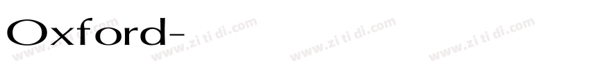 Oxford字体转换