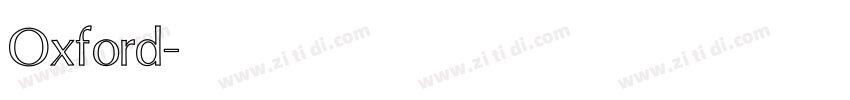Oxford字体转换