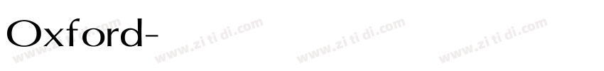 Oxford字体转换