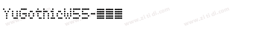 YuGothicW55字体转换