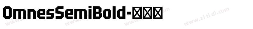 0mnesSemiBold字体转换
